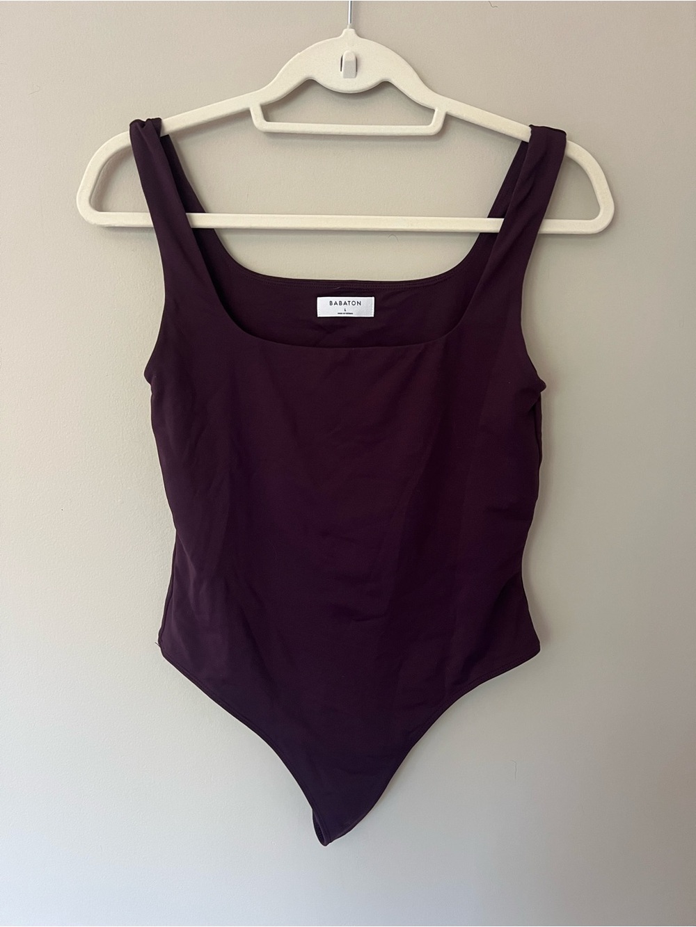 Aritzia Babaton Bodysuit in Deep Plum